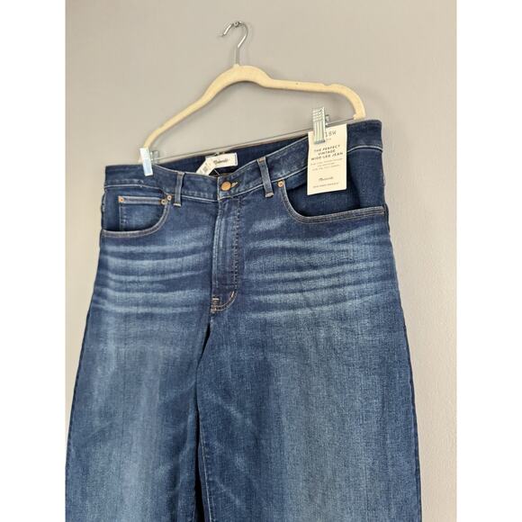 NWT Madewell The Plus Perfect Vintage Wide Leg Jeans Pipestone Wash Size 18W - Picture 6 of 12